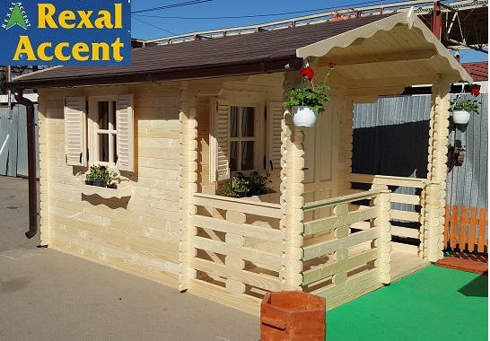 Casute din lemn, Casuta CERASELA Dimensiuni: Casuta 3,00m x 2,80m/28mm, Brașov - Brasov - imagine 1 - popic.ro