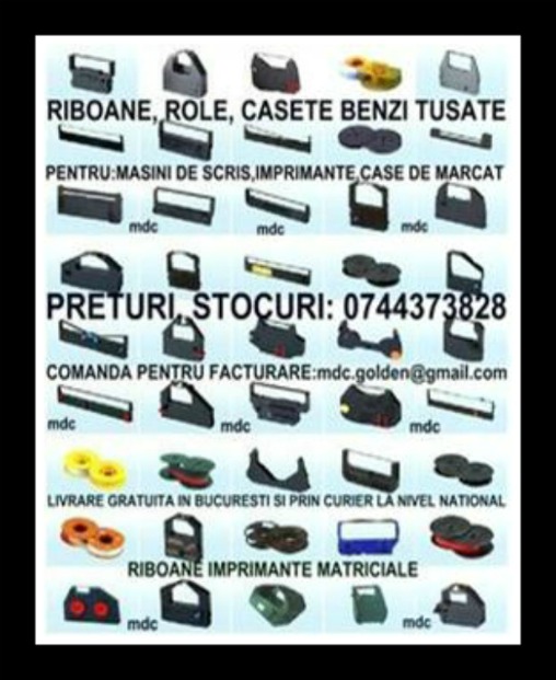 Riboane cu banda tusata pentru masini de scris mecanice sau electrice, Sector 1 - Bucuresti - imagine 2 - popic.ro