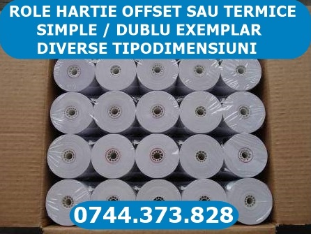 Role de hartie termice si offset in diverse tipodimensiuni, simple sau, Sector 1 - Bucuresti - imagine 1 - popic.ro