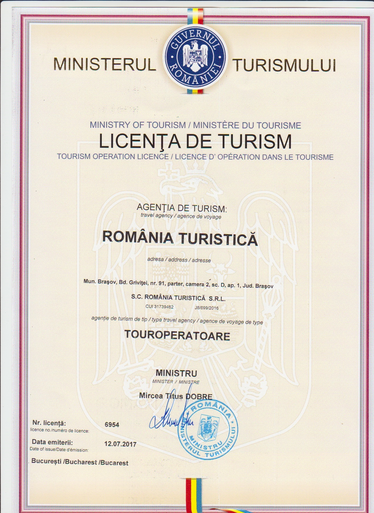 Obtinem Licente pentru Agentiile de Turism, Brașov - Brasov - imagine 1 - popic.ro