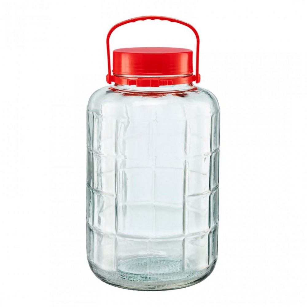 Borcan sticla cu capac din plastic, 16 litri, transparent✔️ olishop.ro, Sector 1 - Bucuresti - imagine 1 - popic.ro