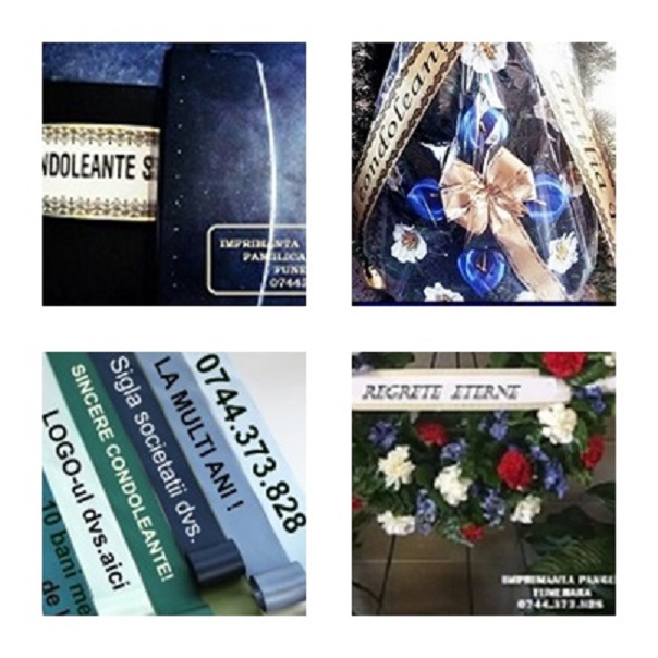 Imprimanta scriere mesaj panglici florala si funerara cu livrare rapid, Sector 1 - Bucuresti - imagine 1 - popic.ro