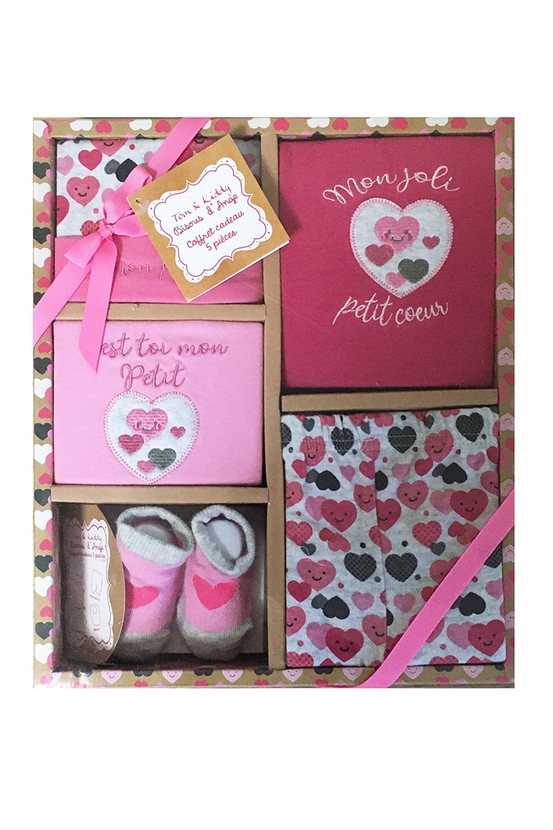 Set cadou bebe 5 piese Love Tom Kids 0-6 luni, Brașov - Brasov - imagine 1 - popic.ro