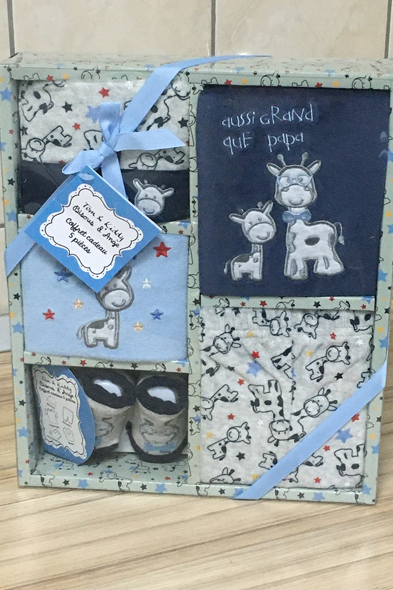 Set cadou baietei 5 piese 0-6 luni Girafa, Covasna - Covasna - imagine 2 - popic.ro