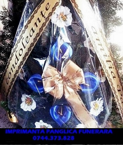 Sistem scriere panglici pentru coroane, jerbe și buchete de flori cu l, Sector 1 - Bucuresti - imagine 1 - popic.ro