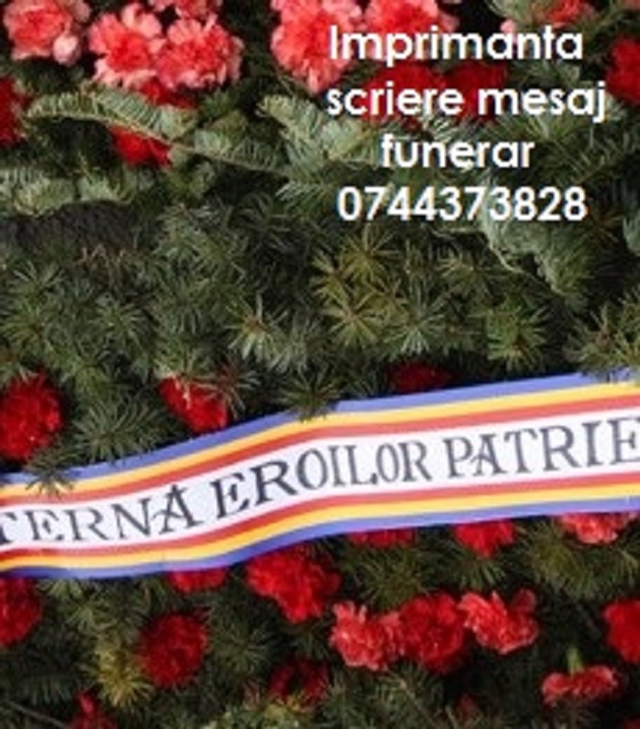 Imprimanta scriere mesaj panglica funerara, Sector 1 - Bucuresti - imagine 1 - popic.ro