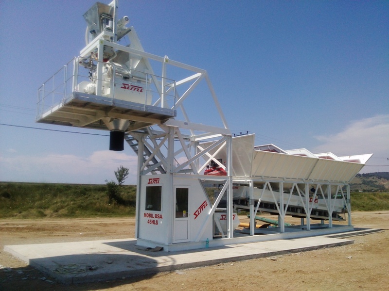Statie de betoane 60mc/h, Simi mobil BSA 60GLS, stoc!, Piatra-Neamț - Neamt - imagine 1 - popic.ro