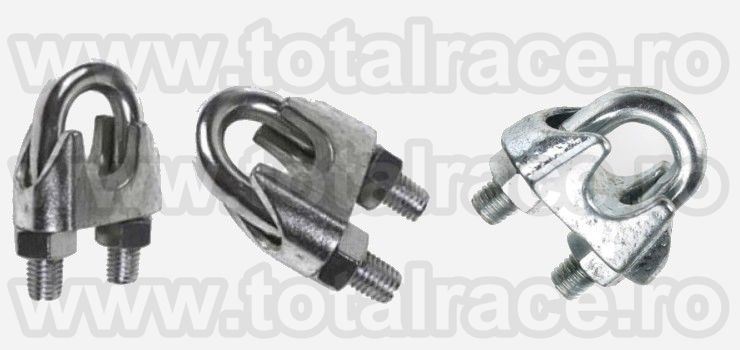 Bride-cleme de prindere cablu, din otel zincat, pentru cablu otel, Iași - Brasov - imagine 2 - popic.ro