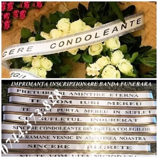 Imprimanta scriere panglica funerara , florala, Sector 1 - Bucuresti - imagine 1 - popic.ro