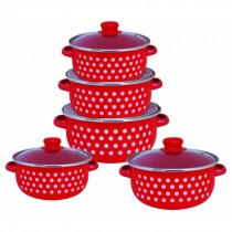 Set gatit 10 piese emailat , ARIA - de la Vanora ✔️carbon steel, Sector 3 - Bucuresti