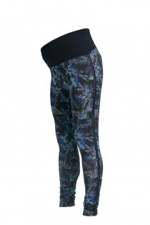 Colanti/leggings gravide cu imprimeu Queen Mum, Râmeț - Alba